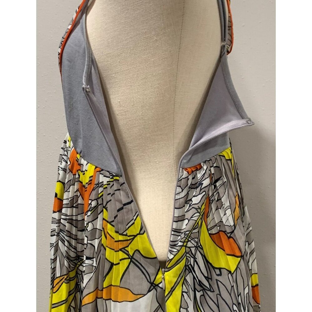 Pura Vida Dress Size 6 Side Zip Embroidered Lace Trim Floral Multicolor Vibrant - Picture 9 of 16